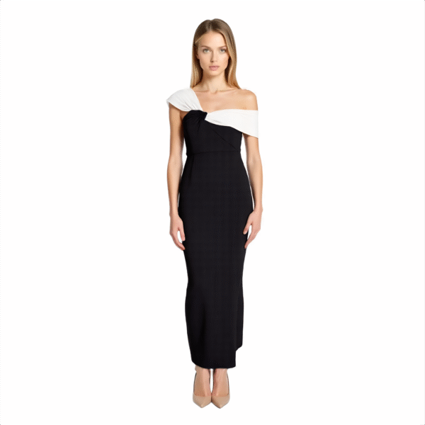 Asymmetric Cady Maxi Dress