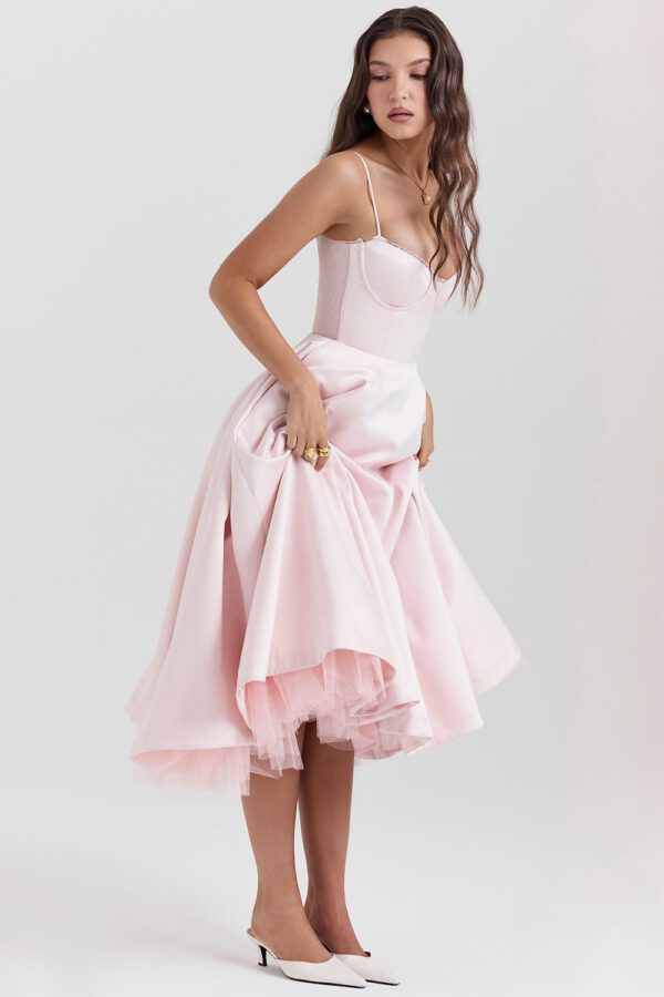 Mademoiselle Ballerina Pink Midi Dress