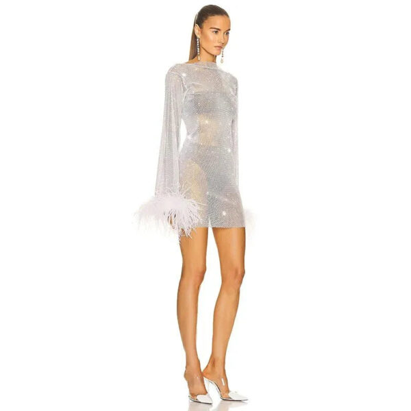 Midnight Mirage Dress White